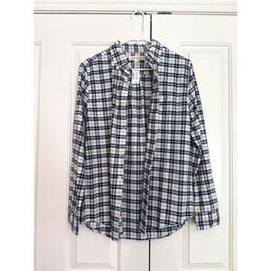 NWT Aeropostale Men's Navy/White Button Down (Small)